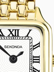 Sekonda Womens Monica 30mm Analogue Gold Tone Watch With Case And Alloy Bracelet With White Dial - Image 5 of 6