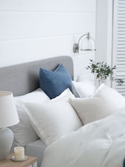 White Waffle Duvet Cover and Pillowcase Set - Image 2 of 5