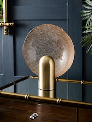 Rockett St George Gold Glass Dish Table Lamp - Image 2 of 8