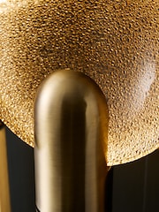 Rockett St George Gold Glass Dish Table Lamp - Image 3 of 8