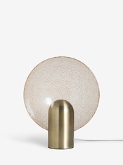 Rockett St George Gold Glass Dish Table Lamp - Image 6 of 8