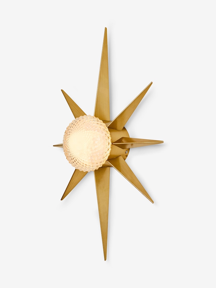 Rockett St George Gold Starburst Wall Light - Image 5 of 5