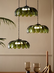 Rockett St George Gold/Green Desert Island Cluster Ceiling Light - Image 1 of 8