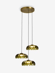 Rockett St George Gold/Green Desert Island Cluster Ceiling Light - Image 4 of 8