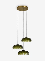 Rockett St George Gold/Green Desert Island Cluster Ceiling Light - Image 5 of 8