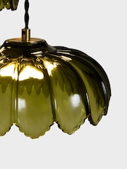 Rockett St George Gold/Green Desert Island Cluster Ceiling Light - Image 6 of 8