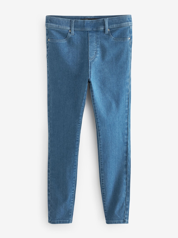 Denim Lightwash Pull On Skinny Jeans - Image 1 of 1
