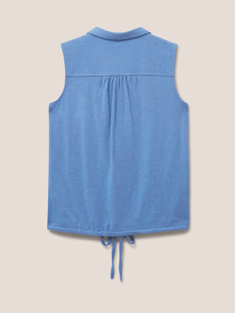 White Stuff Blue Flowing Grasses Jersey Shirt - Image 7 of 7 White Stuff Blue Flowing Grasses Jersey Shirt - Image 7 of 7