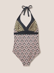 White Stuff Sunshine Reversible Black Tummy Control Swimsuit - Image 6 of 6