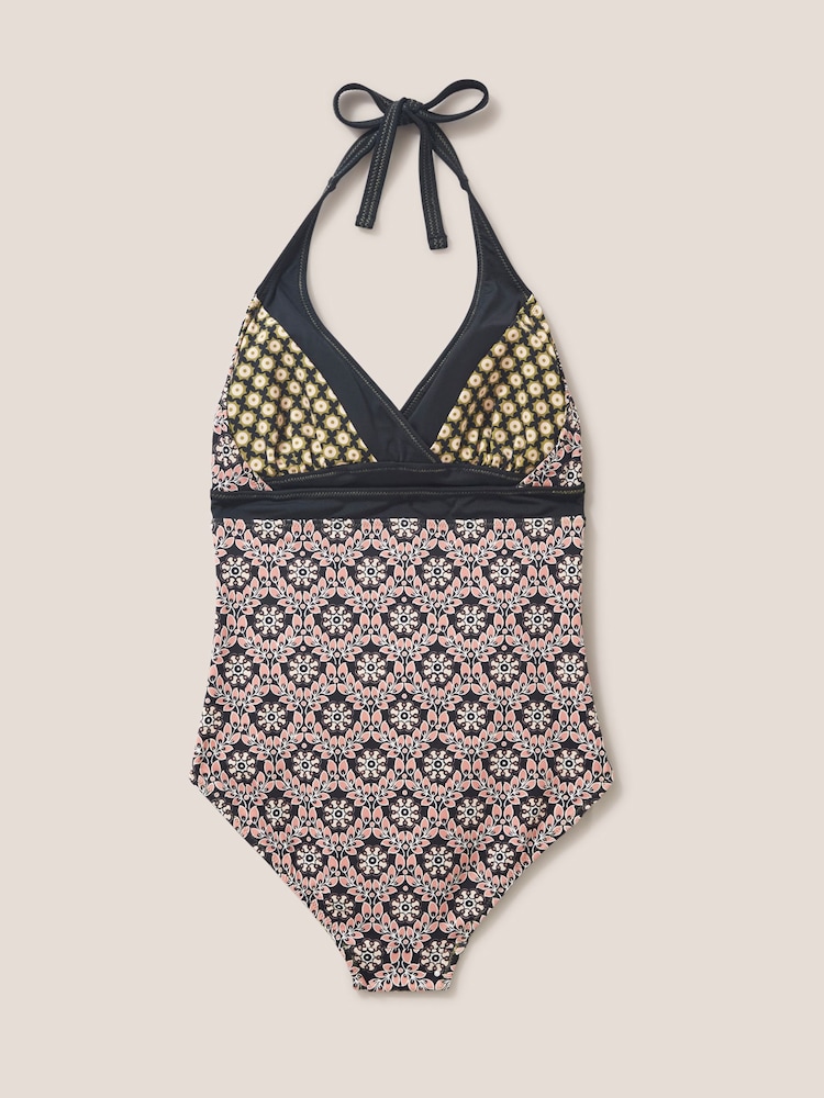 White Stuff Sunshine Reversible Black Tummy Control Swimsuit - Image 6 of 6