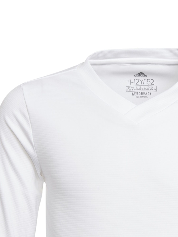 adidas White Team Base T-Shirt - Image 3 of 5