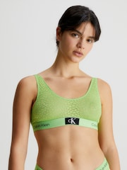 Calvin Klein Green 1996 Animal Lace Bralette - Image 1 of 4