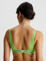 Calvin Klein Green 1996 Animal Lace Bralette - Image 2 of 4