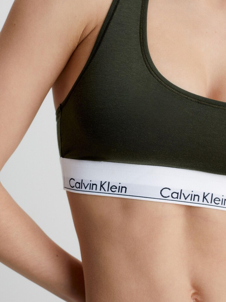Calvin Klein Green Modern Cotton Bralette - Image 4 of 5