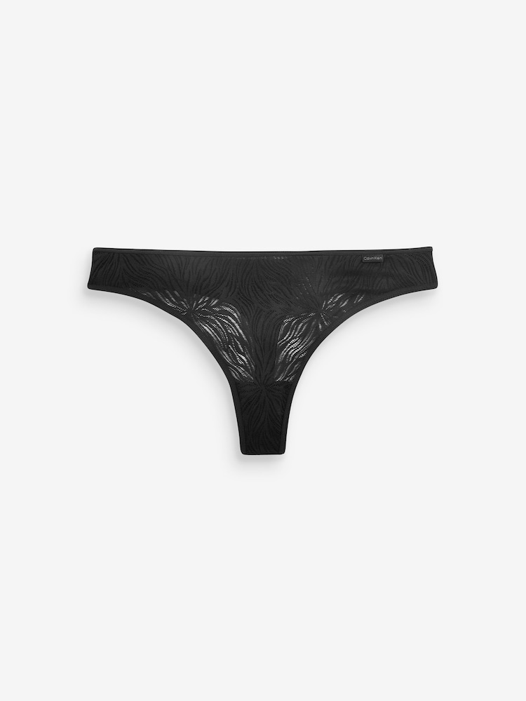 Calvin Klein Transparenter Tanga aus Marquisette-Spitze - Bild 5 von 5