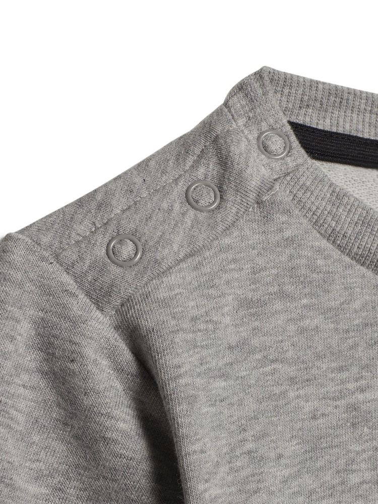adidas Grey Sportswear Badge Of Sport French Terry Tracksuit - Image 10 of 10