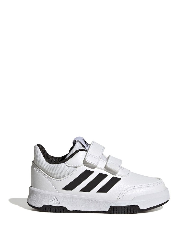 أبيض/أسود - adidas Black Tensaur Sport Hook and Loop Trainers - صورة 1 من 9