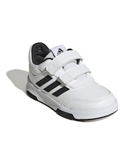 أبيض/أسود - adidas Black Tensaur Sport Hook and Loop Trainers - صورة 3 من 9