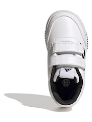 أبيض/أسود - adidas Black Tensaur Sport Hook and Loop Trainers - صورة 6 من 9