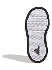 أبيض/أسود - adidas Black Tensaur Sport Hook and Loop Trainers - صورة 7 من 9