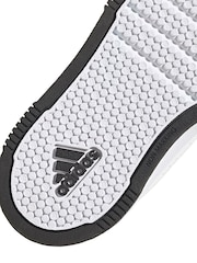 أبيض/أسود - adidas Black Tensaur Sport Hook and Loop Trainers - صورة 8 من 9