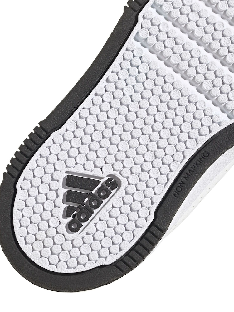 Wit/zwart - adidas Black Tensaur Sport Hook and Loop Trainers - Image 8 of 9