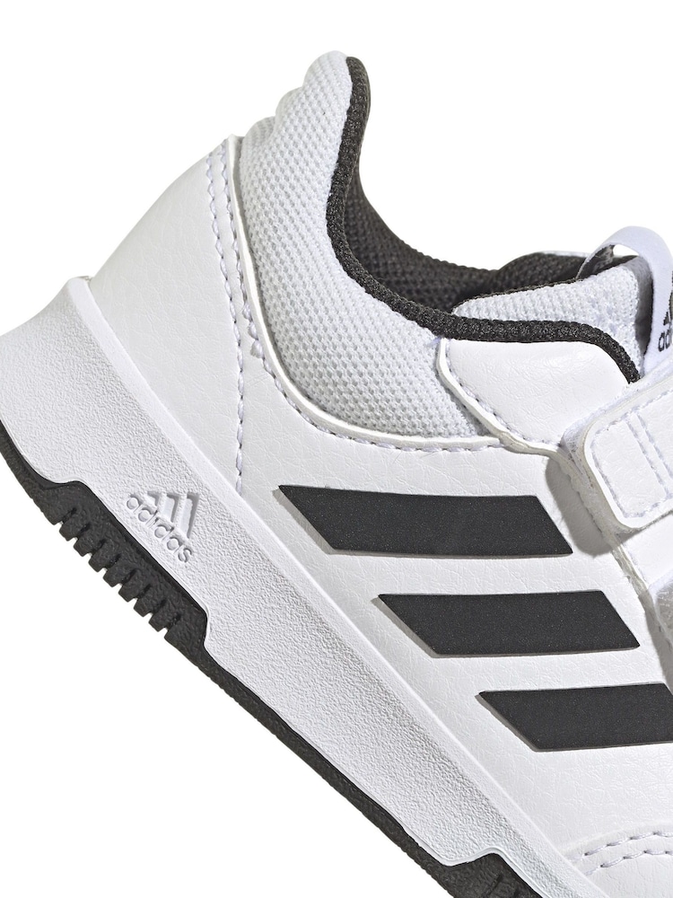 أبيض/أسود - adidas Black Tensaur Sport Hook and Loop Trainers - صورة 9 من 9