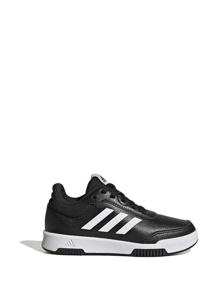 Negro/Blanco - adidas Originals Black Tensaur Sport Lace Up Trainers - Imagen 1 de 9