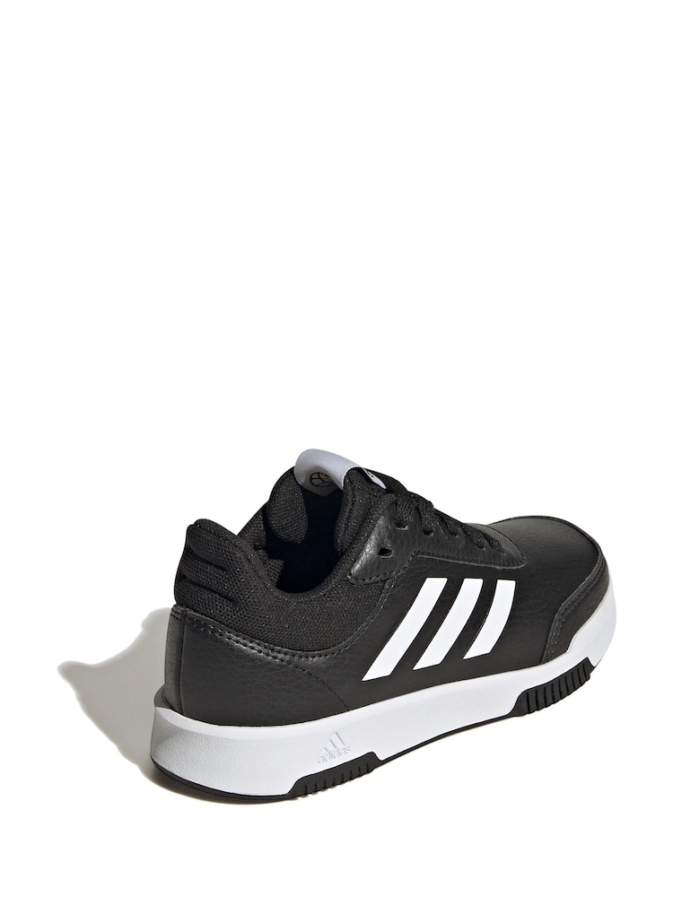 Zwart/wit - adidas Originals Black Tensaur Sport Lace Up Trainers - Image 3 of 9