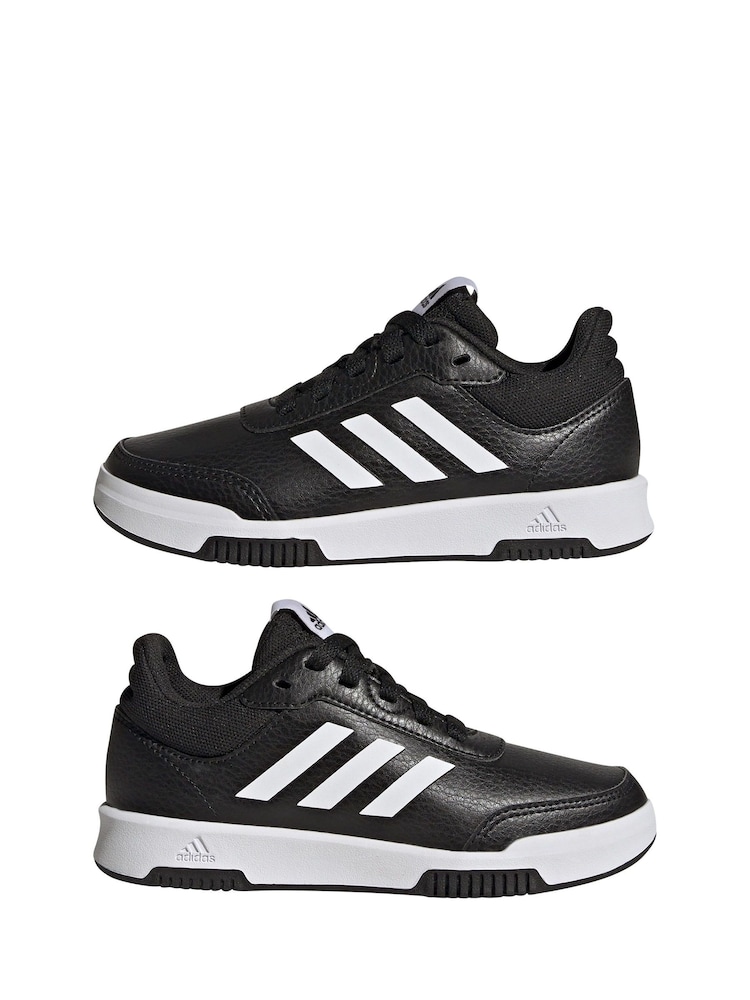 Zwart/wit - adidas Originals Black Tensaur Sport Lace Up Trainers - Image 4 of 9