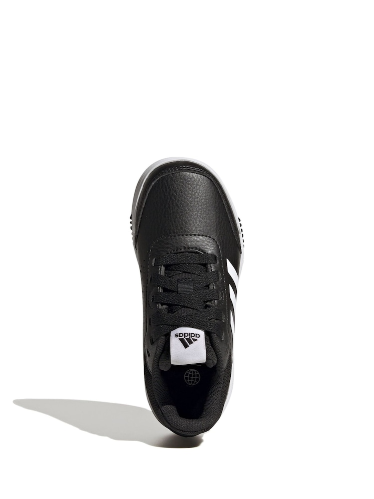 Zwart/wit - adidas Originals Black Tensaur Sport Lace Up Trainers - Image 6 of 9