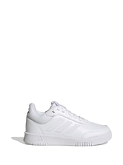 adidas White Tensaur Sport Lace Up Trainers - Image 1 of 9