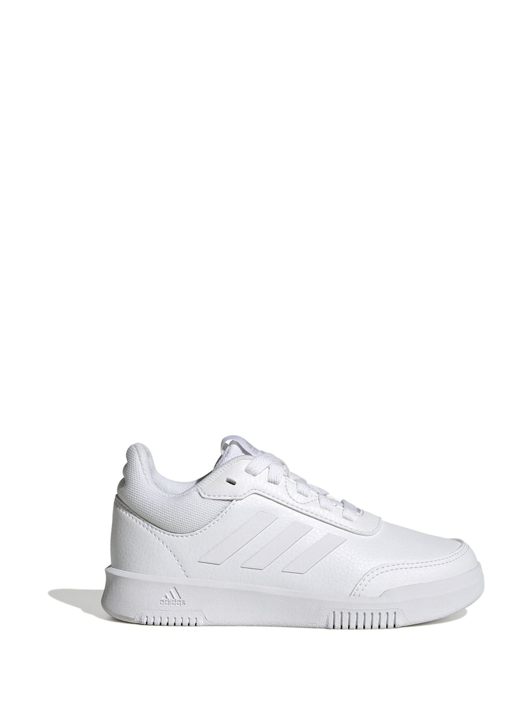 adidas White Tensaur Sport Lace Up Trainers - Image 1 of 9