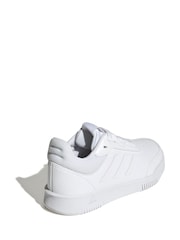 adidas White Tensaur Sport Lace Up Trainers - Image 3 of 9