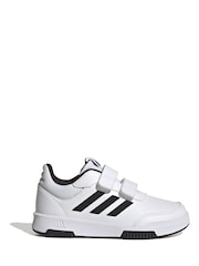 Adidas White/Black Hook and Loop Tensaur Sport Trainers - Image 1 of 9