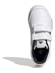 Adidas White/Black Hook and Loop Tensaur Sport Trainers - Image 6 of 9