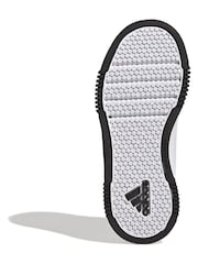 Adidas White/Black Hook and Loop Tensaur Sport Trainers - Image 7 of 9