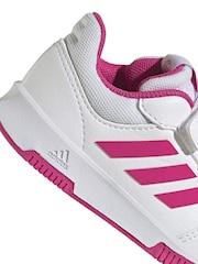 adidas White/Pink White/Pink Tensaur Sport Hook and Loop Trainers - Image 8 of 9