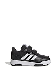 أسود/أبيض - adidas Black Tensaur Sport Hook and Loop Trainers - صورة 1 من 9
