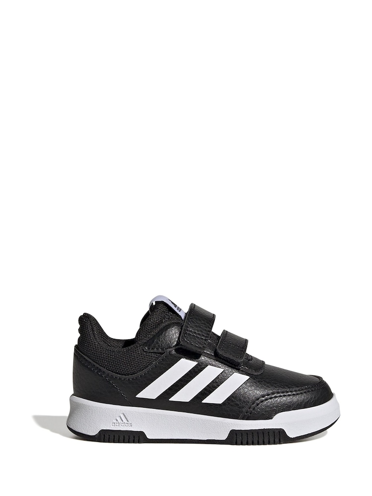 أسود/أبيض - adidas Black Tensaur Sport Hook and Loop Trainers - صورة 1 من 9