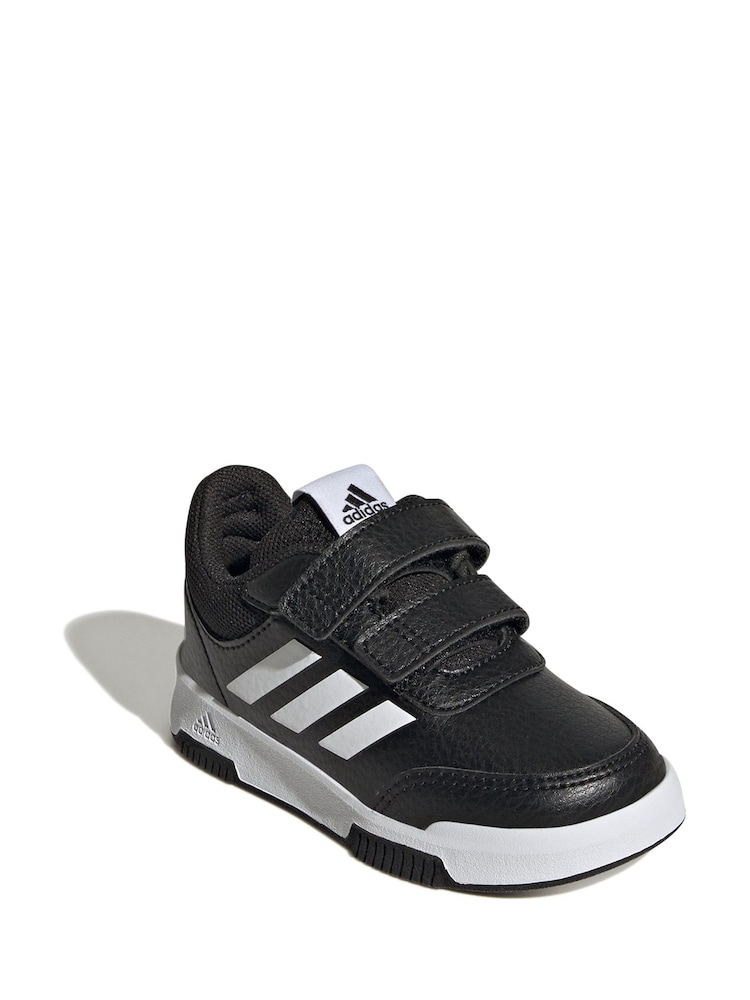 adidas Black/White Black Tensaur Sport Hook and Loop Trainers - Image 3 of 9