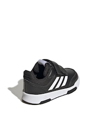أسود/أبيض - adidas Black Tensaur Sport Hook and Loop Trainers - صورة 4 من 9