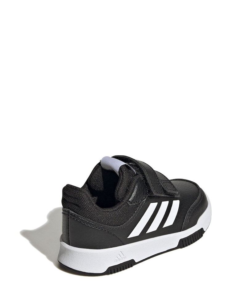 adidas Black/White Black Tensaur Sport Hook and Loop Trainers - Image 4 of 9