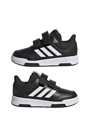 أسود/أبيض - adidas Black Tensaur Sport Hook and Loop Trainers - صورة 5 من 9