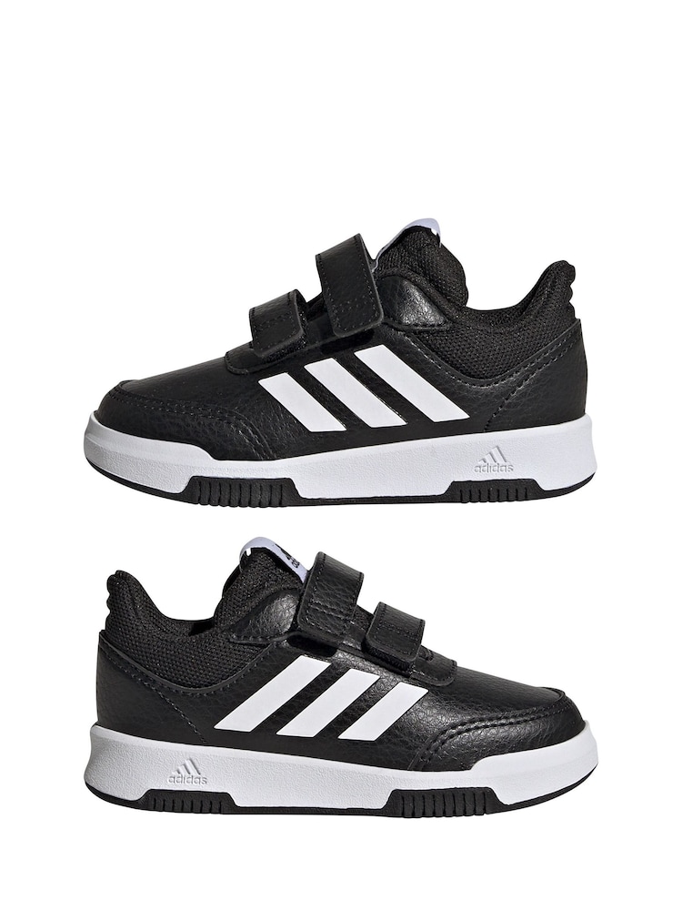 adidas Black/White Black Tensaur Sport Hook and Loop Trainers - Image 5 of 9