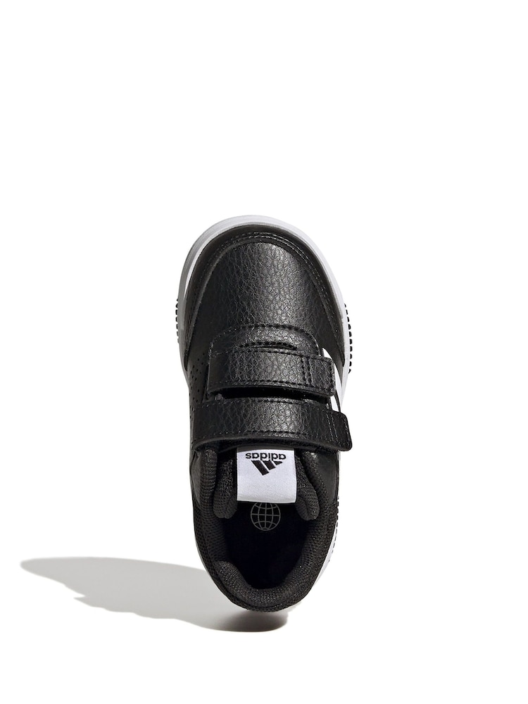adidas Black/White Black Tensaur Sport Hook and Loop Trainers - Image 6 of 9