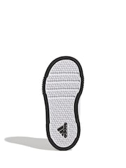 أسود/أبيض - adidas Black Tensaur Sport Hook and Loop Trainers - صورة 7 من 9
