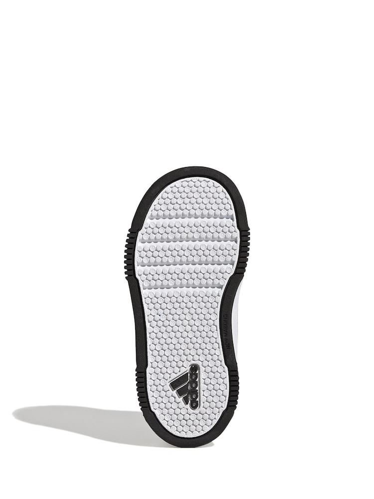 adidas Black/White Black Tensaur Sport Hook and Loop Trainers - Image 7 of 9