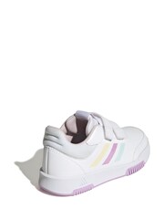 adidas White/Silver Tensaur Kids Sport Hook and Loop Trainers - Image 5 of 9