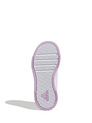 adidas White/Silver Tensaur Kids Sport Hook and Loop Trainers - Image 7 of 9